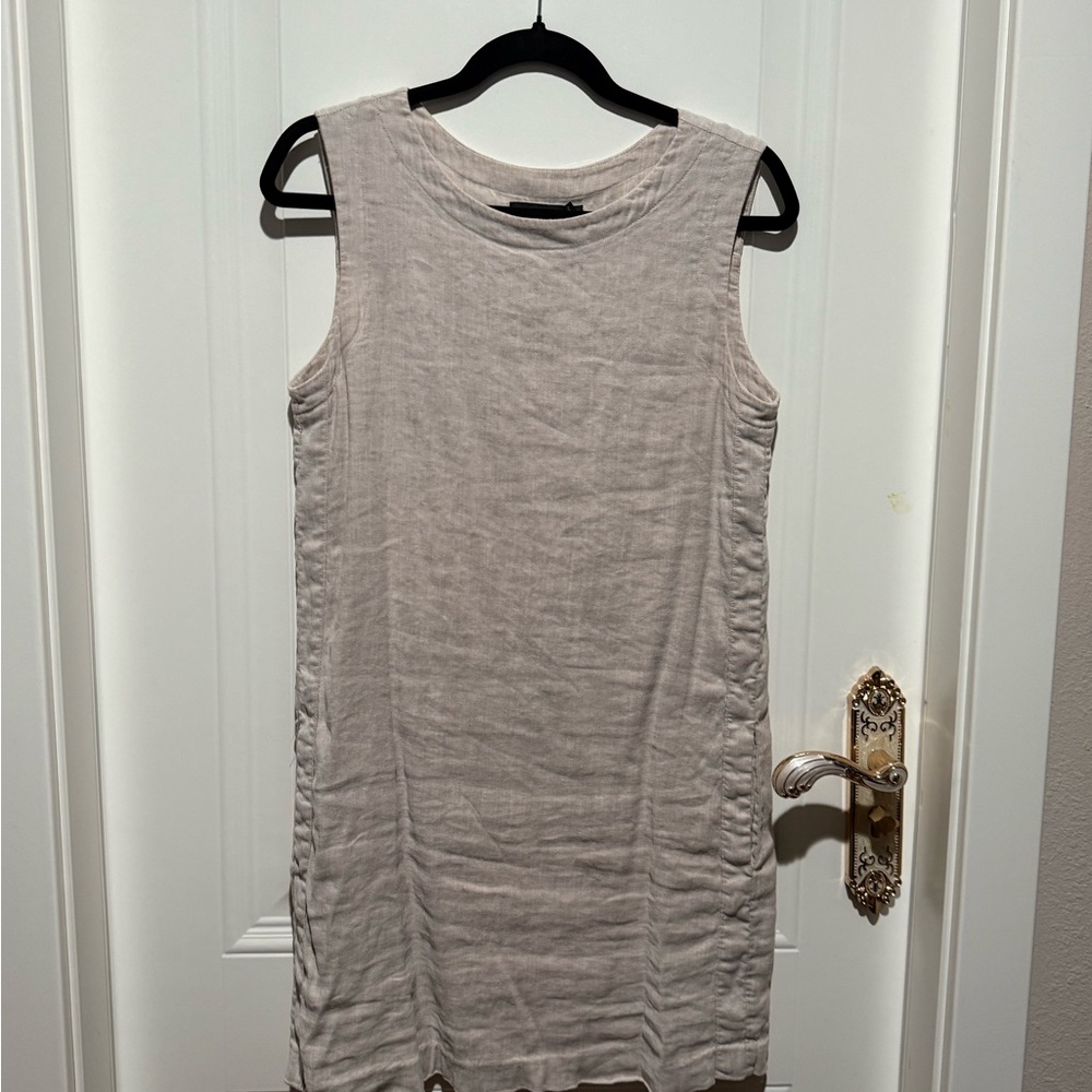 Theory sleeveless linen dress